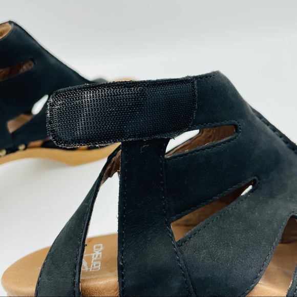 Dansko Demetra Peep Toe Leather Heeled Sandals 39 - Picture 4 of 12